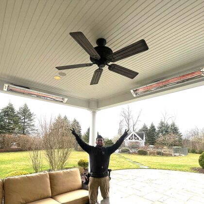 Installed New Infrared Patio Heaters