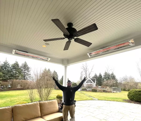 Installed New Infrared Patio Heaters